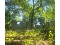 Wooded lot with overgrown vegetation and remains of old structures at 180 Wallace Dr, Atlanta, GA 30354