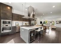Modern kitchen with stainless steel appliances and large island at 241 Maynard Se Ter # 14, Atlanta, GA 30316