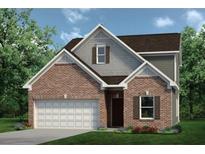 Two-story brick home with gray accents and a three-car garage at 528 Lanier Way, Temple, GA 30179