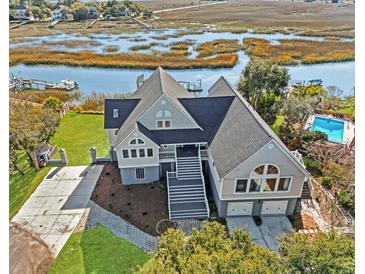 Luxury waterfront home with two-car garage and private pool at 2317 Sunfish Cir, Charleston, SC 29412