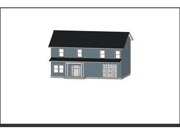 Exterior rendering of a two-story gray house with a two-car garage at 1613 Suffolk Dr, Moncks Corner, SC 29461