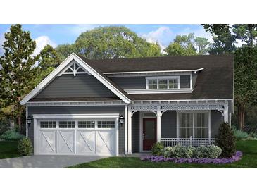 Craftsman style home with gray siding, white trim, and a 2-car garage at 157 Collared Dove Ct, Summerville, SC 29483