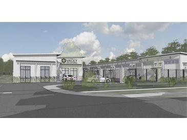 The Vault Personal Storage Condominiums building, featuring modern design and ample parking at 565 Faison Rd # 56, Mount Pleasant, SC 29466