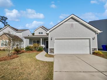 Gray siding two-story house with a two-car garage at 2996 Conservancy Ln, Charleston, SC 29414