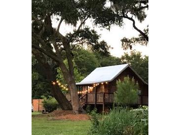 Rustic cabin nestled on a spacious lot with large trees at 1661 Lonnie Taylor Ln, Wadmalaw Island, SC 29487