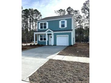 Two-story house with gray siding, white trim, and a two-car garage at 3005 Dalmore Dr, Ravenel, SC 29470