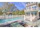 Inviting pool area with spacious deck and lounge chairs at 913 Carolina Blvd, Isle of Palms, SC 29451