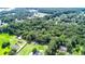 Aerial view of homes and properties surrounded by lush greenery at 1633 Rose Dr, Summerville, SC 29486