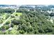 Aerial view of property with home surrounded by lush trees at 1633 Rose Dr, Summerville, SC 29486