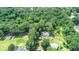Aerial view of a house nestled in a lush, wooded area at 1633 Rose Dr, Summerville, SC 29486