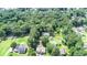 Aerial view of homes nestled in a wooded area, showcasing expansive green spaces at 1633 Rose Dr, Summerville, SC 29486