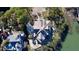 Home with a unique roofline and large windows overlooking the water at 268 Little Oak Island Dr, Folly Beach, SC 29439