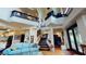Open living room with high ceilings and loft at 268 Little Oak Island Dr, Folly Beach, SC 29439
