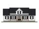 Exterior of a charming farmhouse with gray roof and brick accents at Lot 1 Hendorrich Trl, Huger, SC 29450