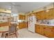 Retro kitchen with wood cabinets and appliances at 1447 Fort Lamar Rd, Charleston, SC 29412