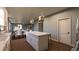 Open concept kitchen with white cabinetry and large island at 516 Hayes Park Blvd # 1, Johns Island, SC 29455