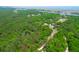 Aerial view of a wooded lot near water at 714 Wilson Cemetery Rd, Awendaw, SC 29429