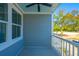 Private balcony with ceiling fan and neighborhood view at 301 Flowering Peach # 203, Charleston, SC 29414