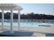 Community pool with pergola and lake view at 420 Eagleview Dr, Moncks Corner, SC 29461