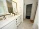 Double vanity bathroom with quartz countertops and a large walk-in shower at 420 Eagleview Dr, Moncks Corner, SC 29461