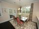 Breakfast nook with a mirrored table and bench seating at 420 Eagleview Dr, Moncks Corner, SC 29461