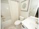 Clean bathroom with a shower/tub combo, toilet and white vanity at 420 Eagleview Dr, Moncks Corner, SC 29461