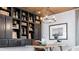 Elegant home office features built-in shelving and a spacious desk area at 615 Faulkner Dr, Mount Pleasant, SC 29466