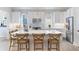 Modern kitchen with white cabinets, stainless steel appliances, and an island at 615 Faulkner Dr, Mount Pleasant, SC 29466