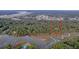 Aerial view of a waterfront lot in Mt. Pleasant, SC at 635 Faulkner Dr, Mount Pleasant, SC 29466