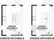 Two kitchen design options with island or peninsula at 4000 Middleton Dr, Goose Creek, SC 29445