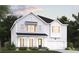 Two story home with white siding and stone accents at 4000 Middleton Dr, Goose Creek, SC 29445