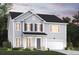 Two-story home with gray siding and dark shutters at 4000 Middleton Dr, Goose Creek, SC 29445