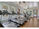Fitness center with treadmills, elliptical trainers and other equipment at 117 Silverbell Ln, Hollywood, SC 29470