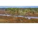 Aerial view of waterfront property with marsh and conservation area at 117 Silverbell Ln, Hollywood, SC 29470
