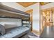 Bedroom with a bunk bed, offering sleeping space for multiple people at 6500 Parkers Ferry Rd, Adams Run, SC 29426