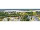Aerial view of neighborhood near the water at 1157 Oak Bluff Ave, Charleston, SC 29492
