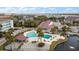 Resort-style pool with surrounding patio at 82 Mariners Cay Dr, Folly Beach, SC 29439