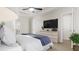 Spacious bedroom with large TV and ample closet space at 212 Greenling St, Goose Creek, SC 29445