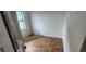 Small bedroom with damaged flooring needing renovation at 189 Joe Felder Rd, Ridgeville, SC 29472