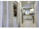Convenient laundry closet with washer and dryer, tucked away at 614 E Cooper Ave, Folly Beach, SC 29439