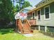 Wooden deck with stairs leading to the backyard at 3336 Toomer Kiln Cir, Mount Pleasant, SC 29466