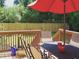 Deck with seating area, overlooking a fenced backyard at 3336 Toomer Kiln Cir, Mount Pleasant, SC 29466