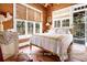 Primary bedroom with access to a screened porch at 8871 Palmetto Rd # 33 Ac Private Island, Edisto Beach, SC 29438