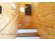 Reclaimed wood staircase with unique wall details at 8871 Palmetto Rd # 33 Ac Private Island, Edisto Beach, SC 29438
