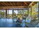 Large wrap-around screened porch with marsh views at 8871 Palmetto Rd # 33 Ac Private Island, Edisto Beach, SC 29438