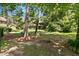 Spacious backyard with mature trees and grassy area at 5565 Colonial Chatsworth Cir, North Charleston, SC 29418
