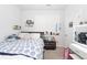 Cozy bedroom featuring a bed with blue and white bedding at 423 Cedarview Rd, Summerville, SC 29486