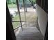 Wooden stairs leading down from the porch at 31 Hannibal Dr, Ridgeville, SC 29472
