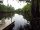 Tranquil riverfront dock with a single Adirondack chair at 31 Hannibal Dr, Ridgeville, SC 29472
