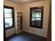 Bedroom with a built-in shelving unit, carpet, and a window view at 31 Hannibal Dr, Ridgeville, SC 29472